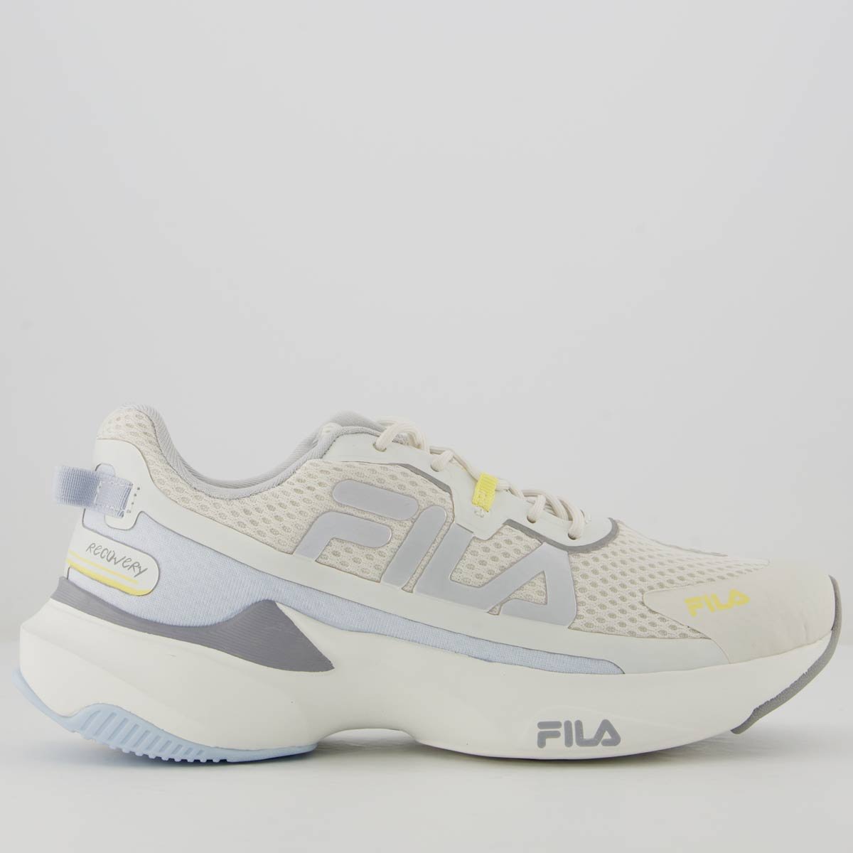 Tênis Fila Recovery Feminino Branco e Azul Bebe
