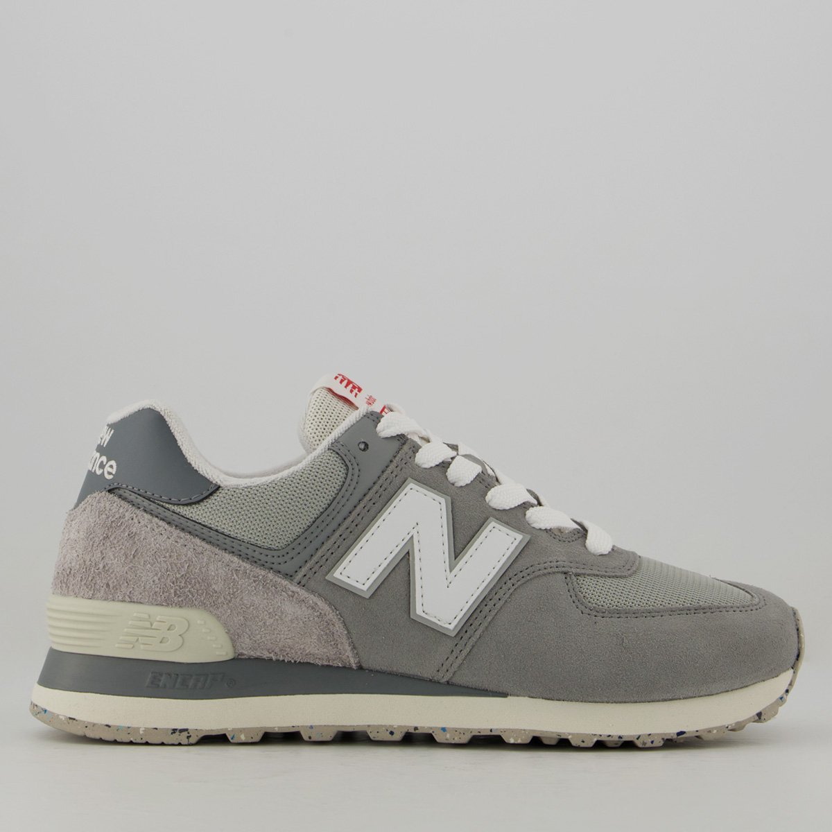 Tênis New Balance 574V2 Cinza e Branco Cinza/Branco 1