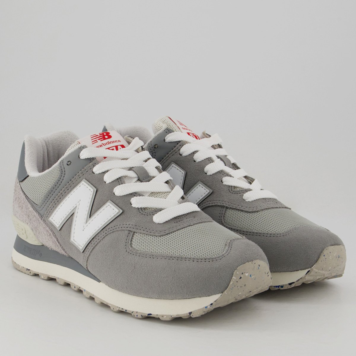 Tênis New Balance 574V2 Cinza e Branco Cinza/Branco 2