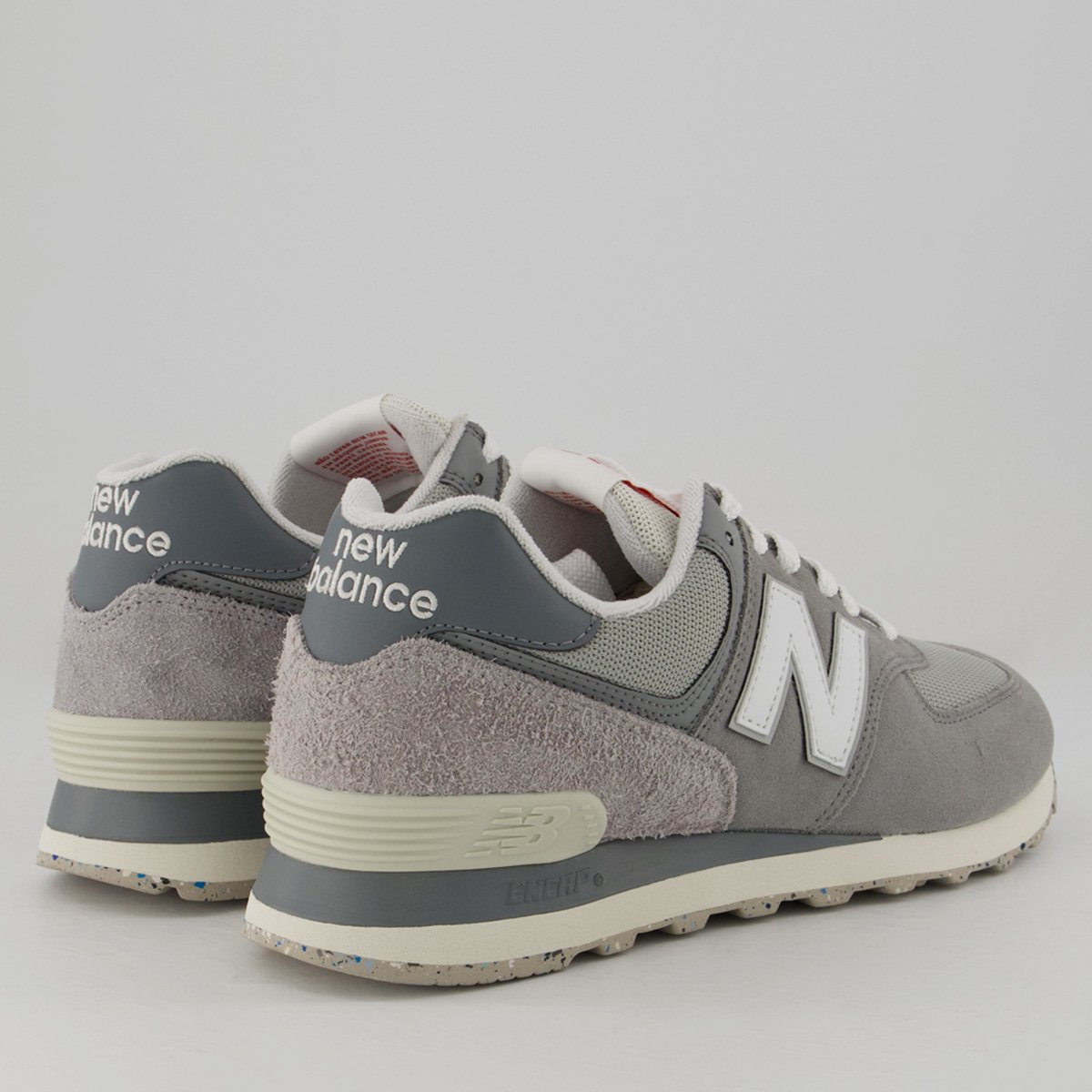 Tênis New Balance 574V2 Cinza e Branco Cinza/Branco 3