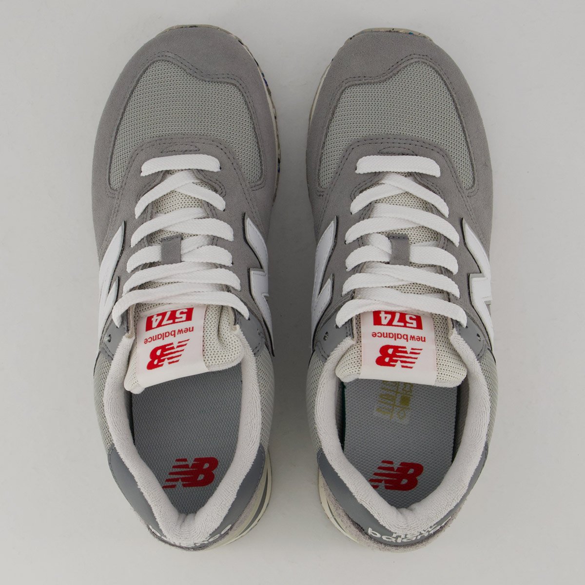 Tênis New Balance 574V2 Cinza e Branco Cinza/Branco 4