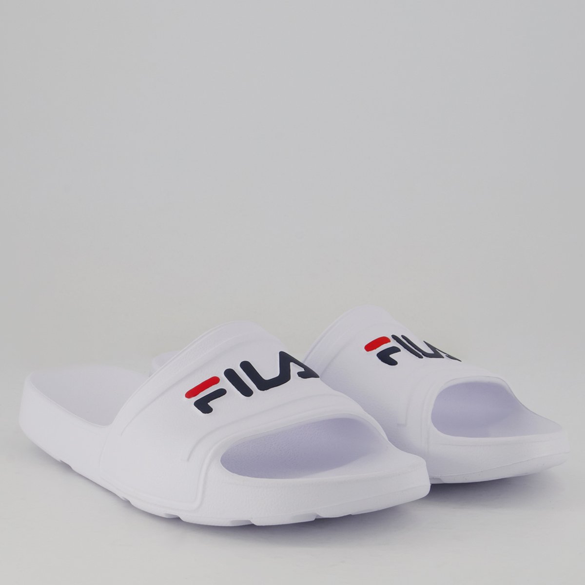 Chinelo Fila Sleek Slide Feminino Branco e Marinho Branco/Marinho 3