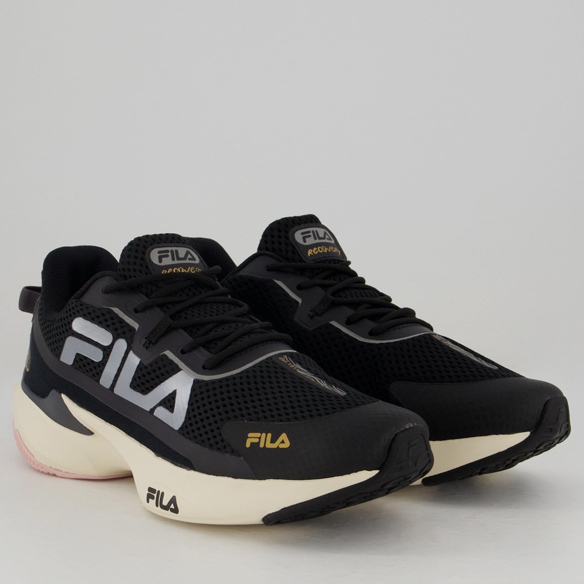 Tênis Fila Recovery Feminino Preto e Branco Preto/Branco 2