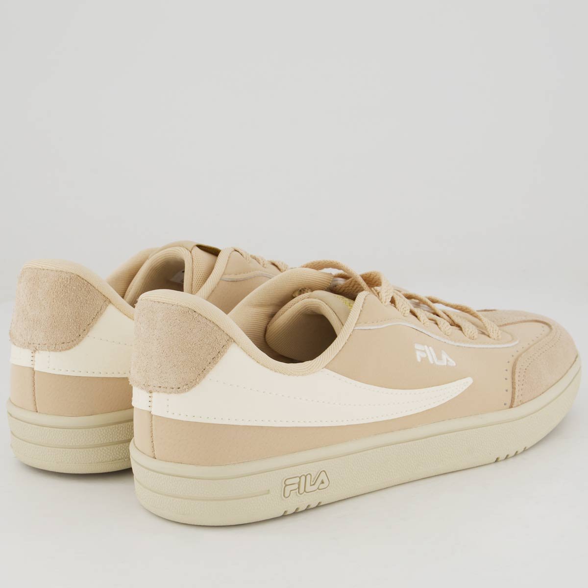 Tênis Fila Court 80 Feminino Bege e Dourado Bege/Dourado 3