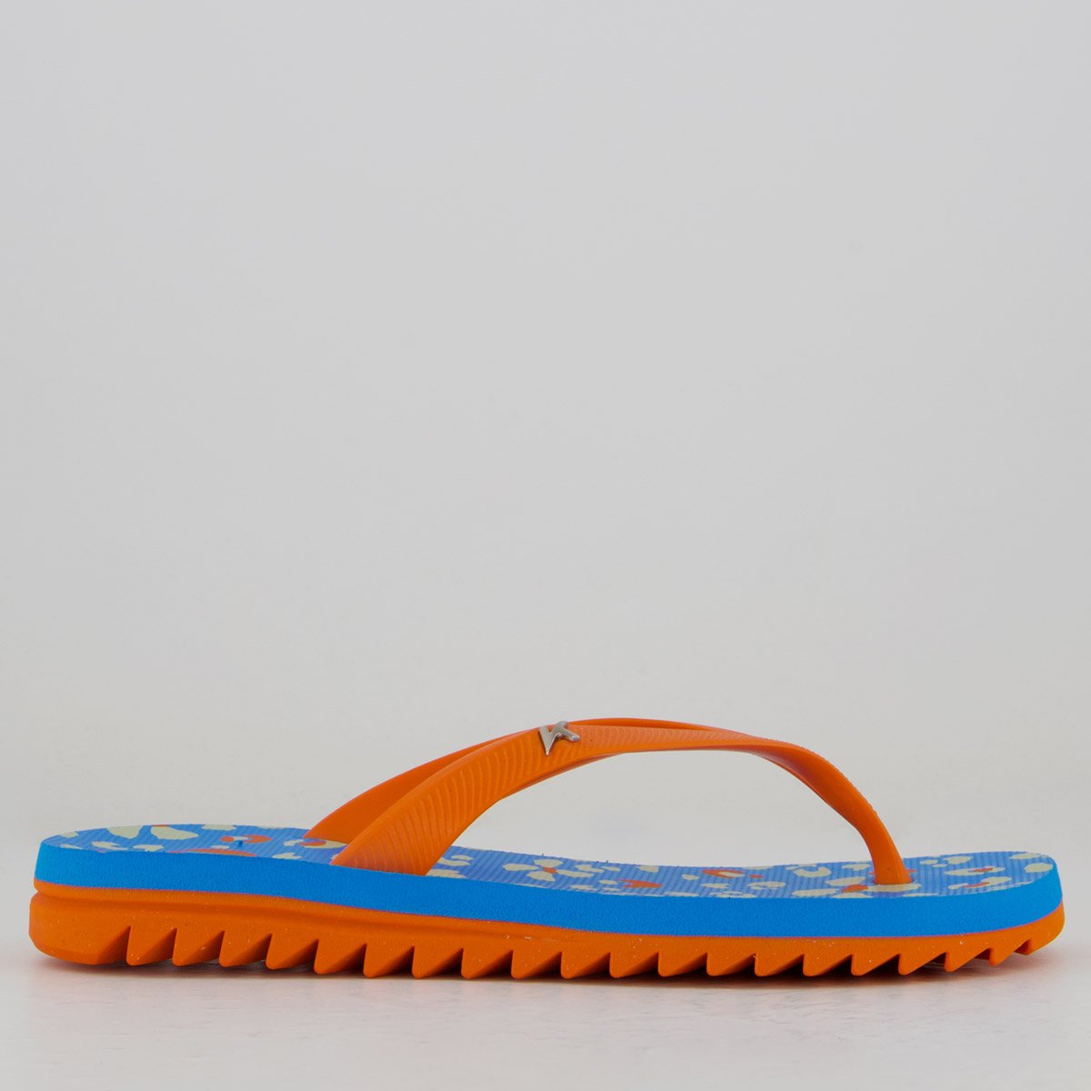 Chinelo Kenner Ibiza Pro Maresia Feminino Azul e Laranja Azul/Laranja 2