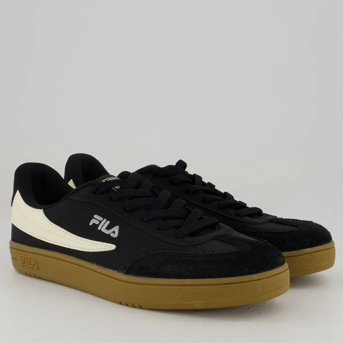 Tênis Fila Court 80 Preto e Creme Preto/Creme 2