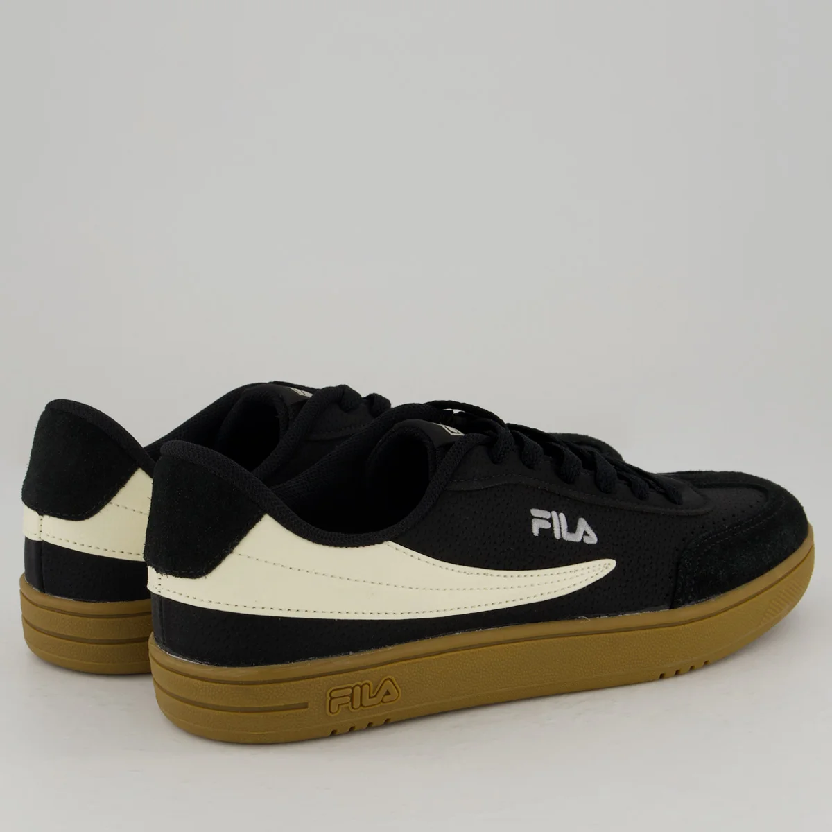 Tênis Fila Court 80 Preto e Creme Preto/Creme 3