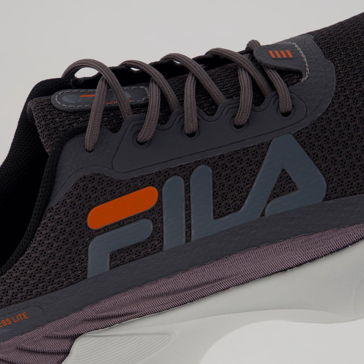 Tênis Fila Progress Lite Grafite e Laranja 7