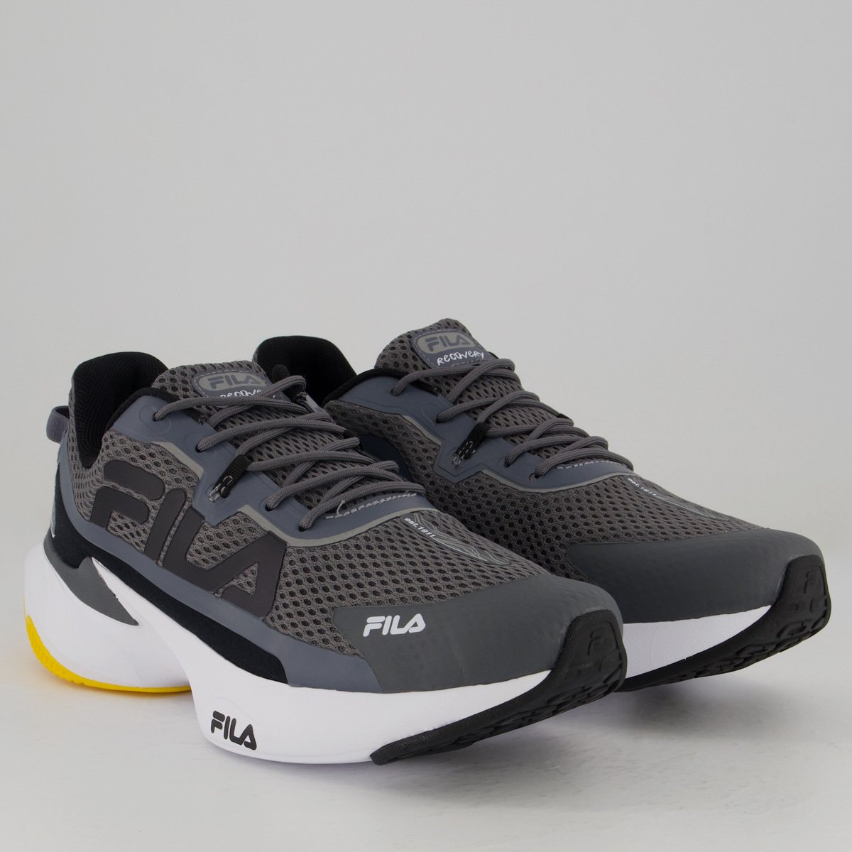 Tênis Fila Recovery Grafite e Preto Grafite/Preto 2