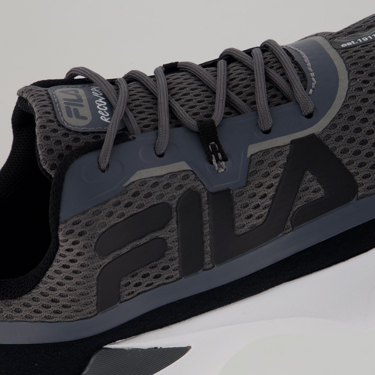 Tênis Fila Recovery Grafite e Preto Grafite/Preto 7