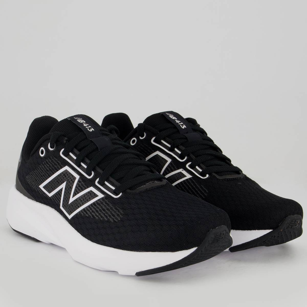 Tênis New Balance 413V3 Preto e Branco Preto/Branco 2