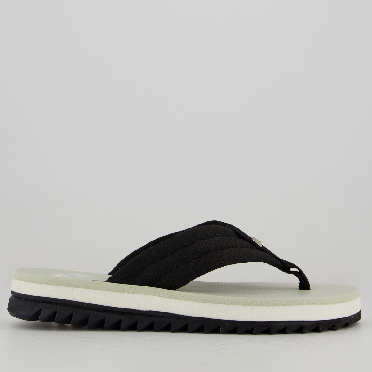 Chinelo Kenner Kyra Pro Comfy Feminino Preto e off White Preto/Off White 2