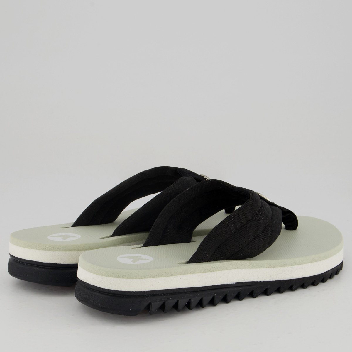 Chinelo Kenner Kyra Pro Comfy Feminino Preto e off White Preto/Off White 4