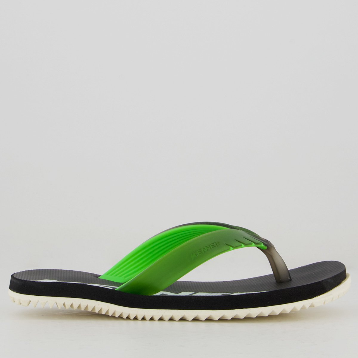 Chinelo Kenner RED Juvenil Preto e Verde Preto/Verde 2