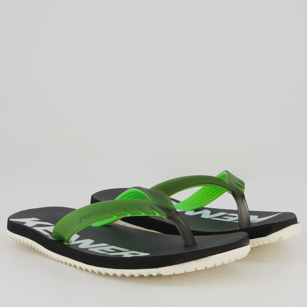 Chinelo Kenner RED Juvenil Preto e Verde Preto/Verde 3