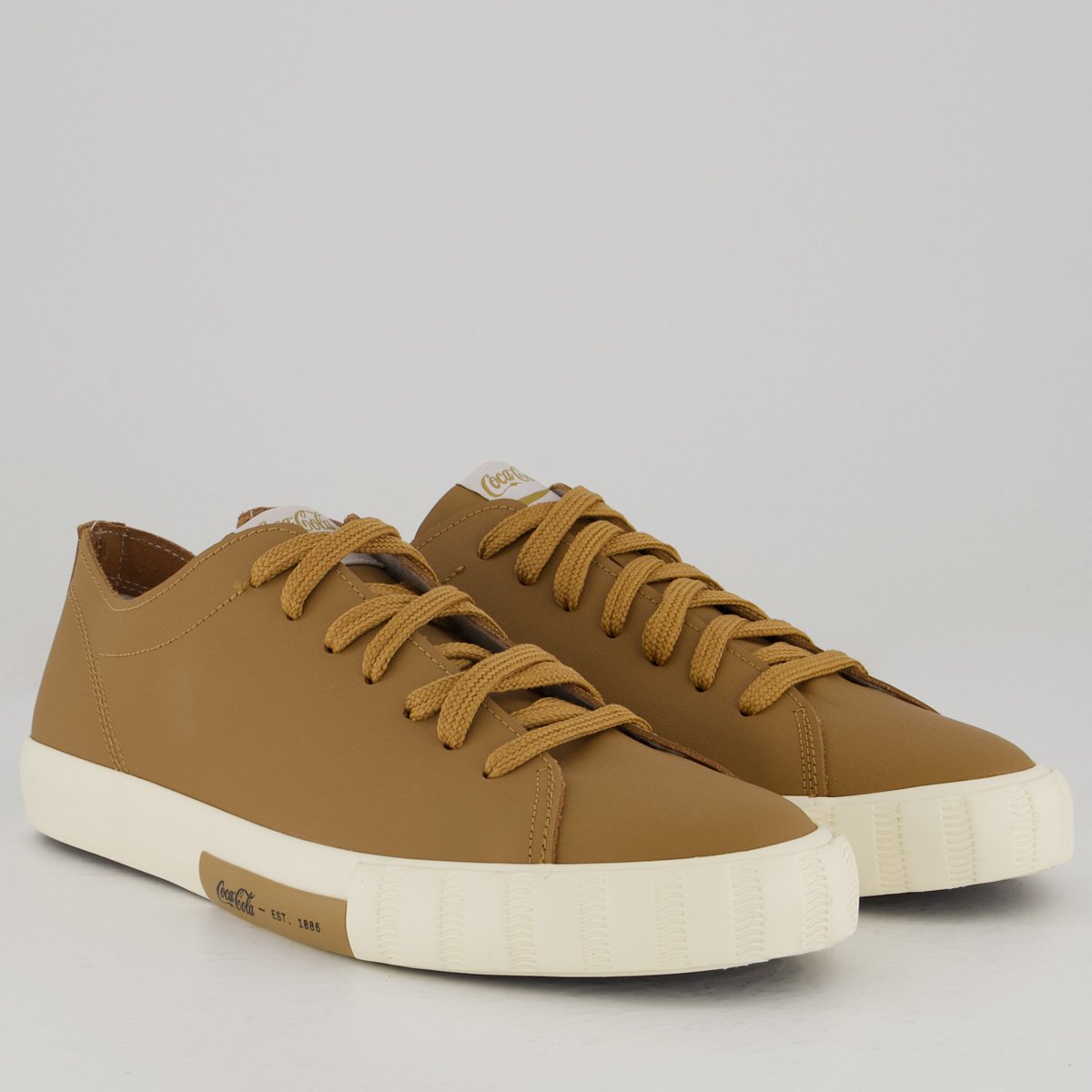 Tênis Coca Cola Camder Leather Marrom Marrom 2
