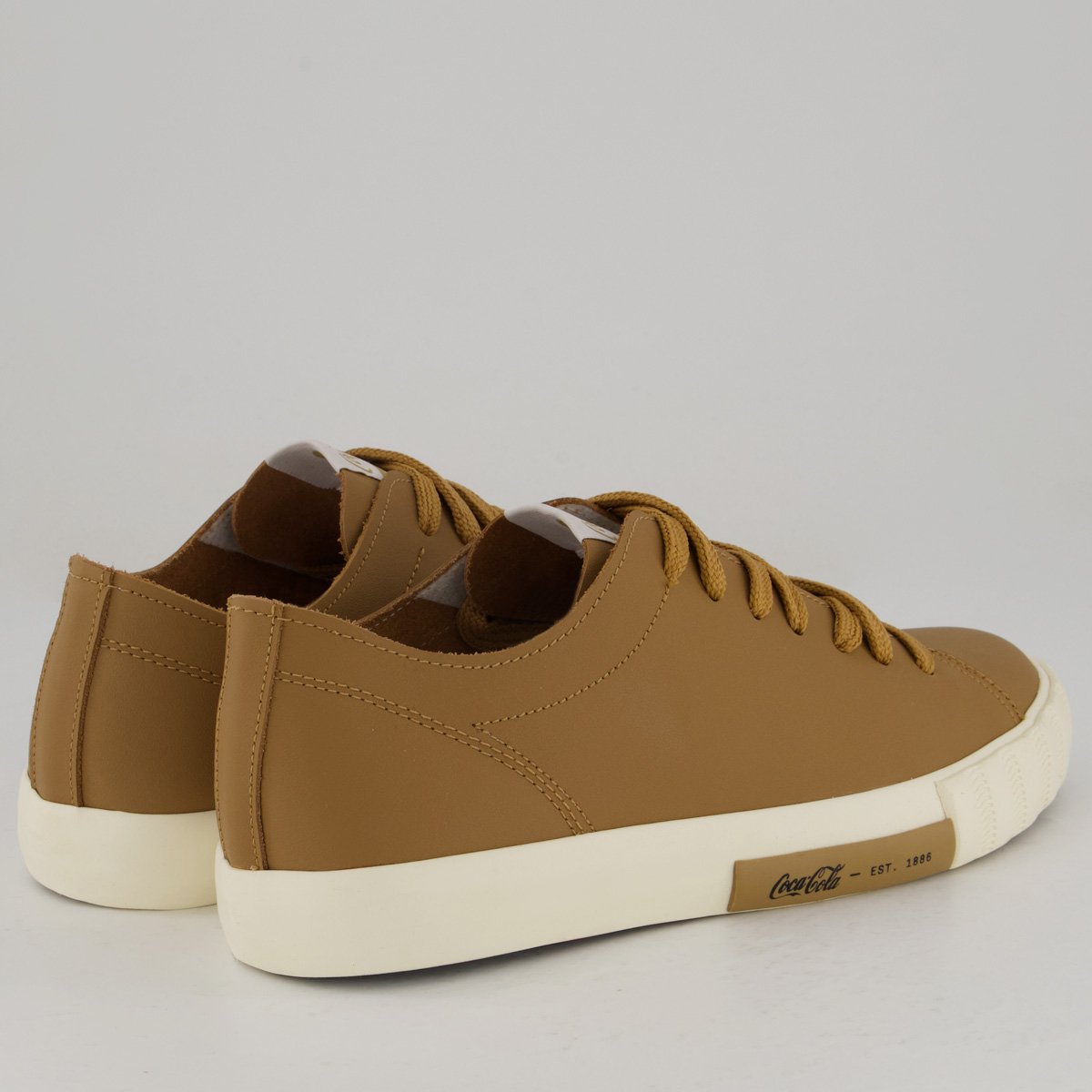Tênis Coca Cola Camder Leather Marrom Marrom 3