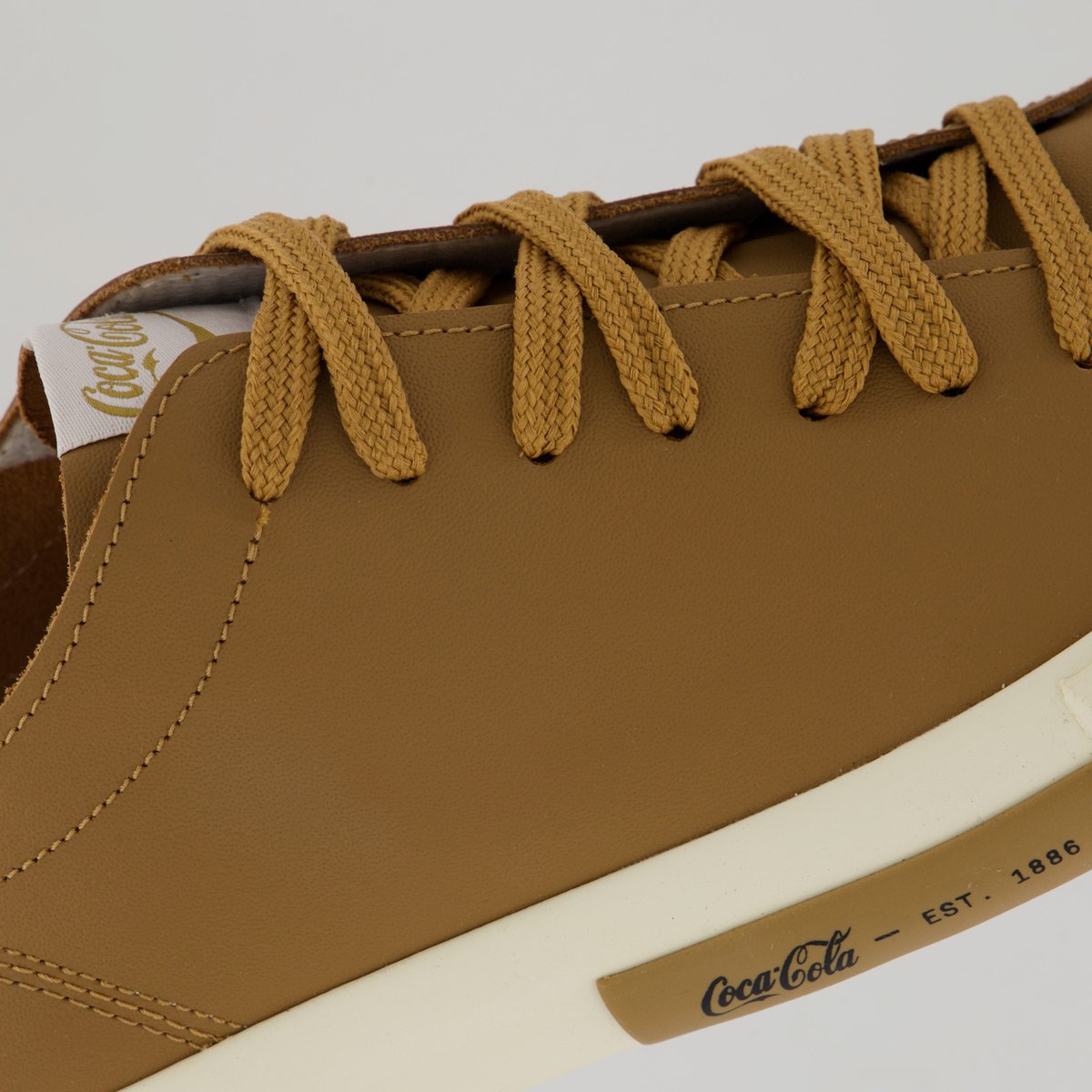 Tênis Coca Cola Camder Leather Marrom Marrom 7