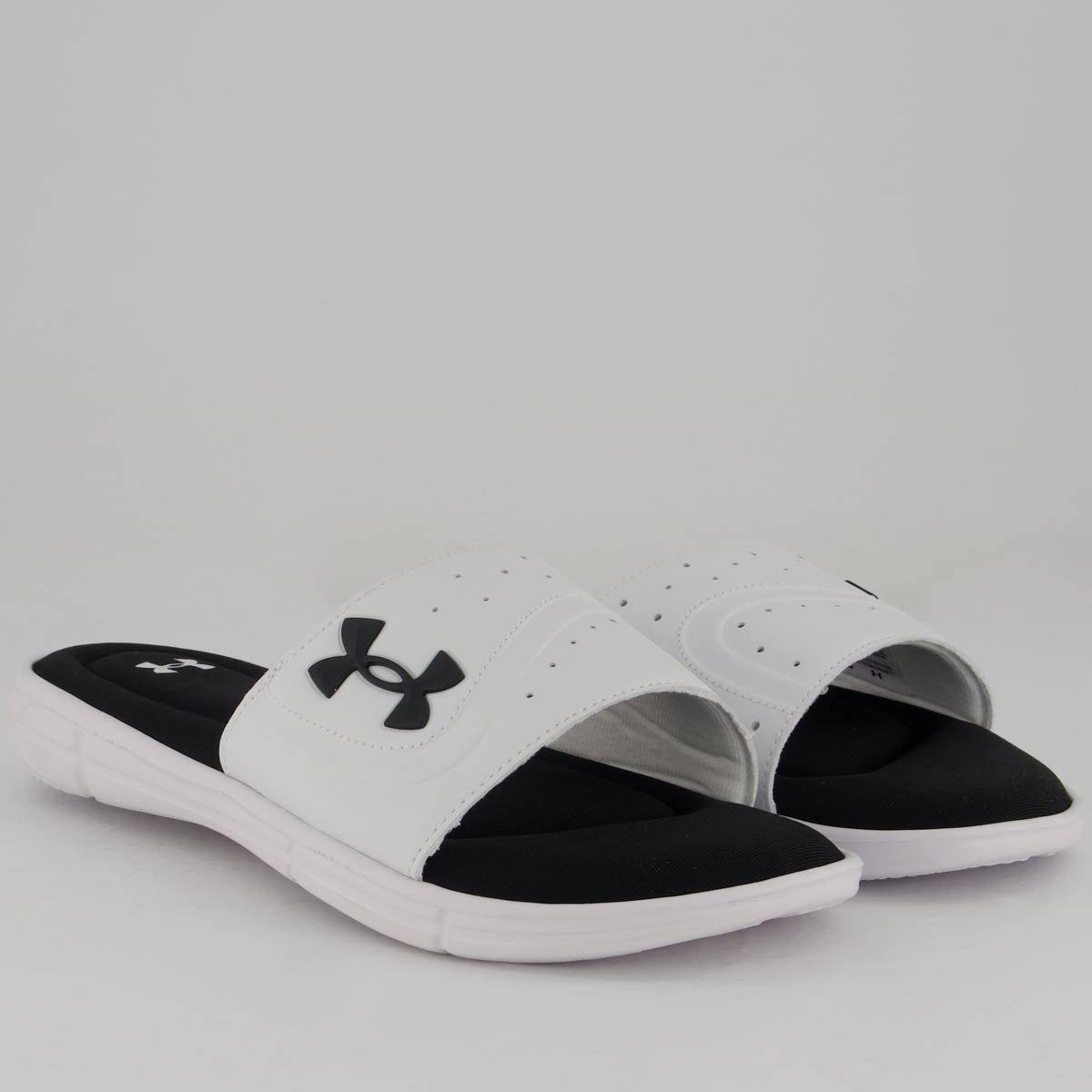 Chinelo Under Armour Ignite VI SE Branco e Preto Branco/Preto 3