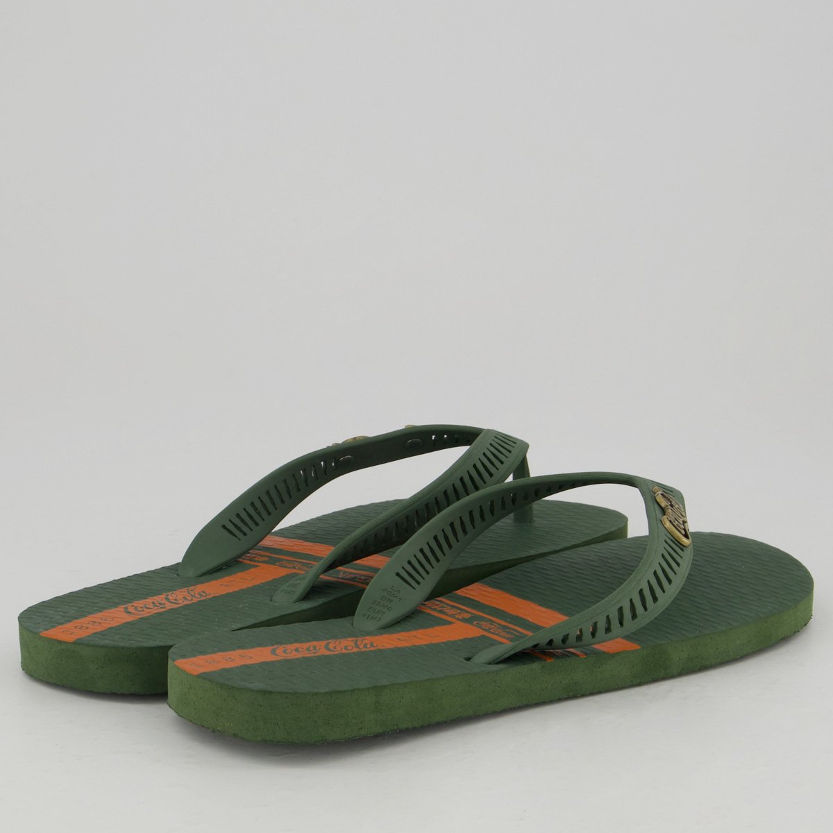 Chinelo Coca Cola Perpendicular Verde Verde 4