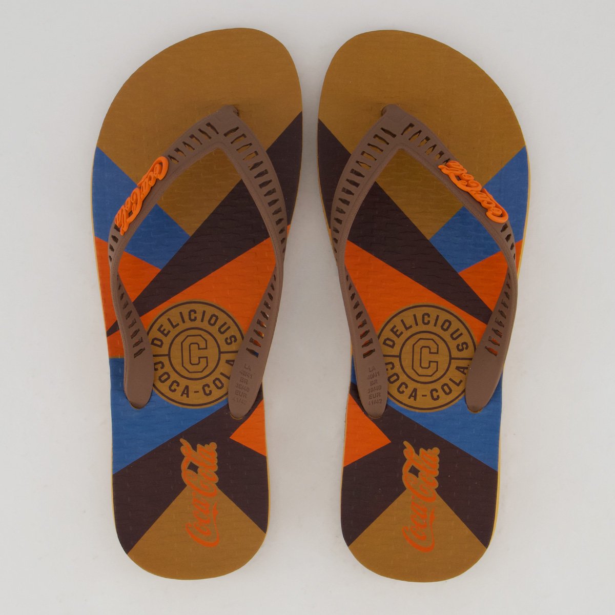 Chinelo Coca Cola Riley Marrom
