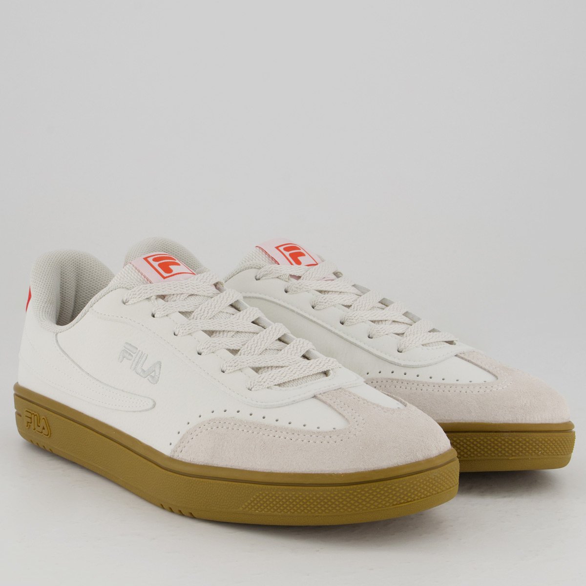 Tênis Fila Court 80 Branco e Cinza Branco/Cinza 3