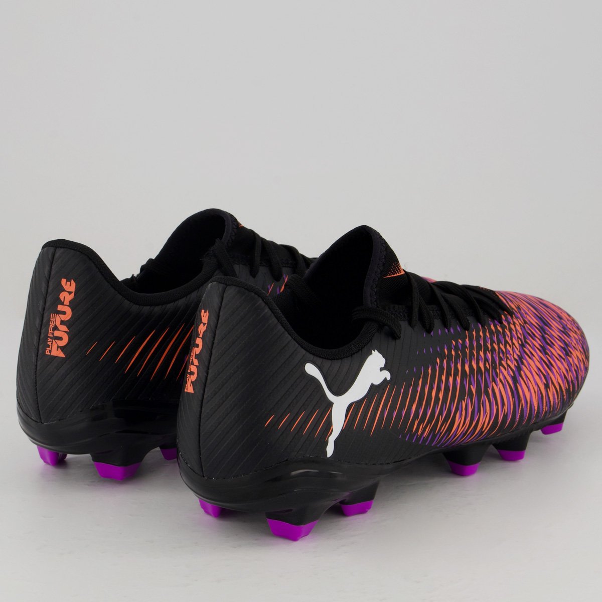 Chuteira Puma Future 8 Neymar Play FG/AG Campo Preta e Roxa Preto/Roxo 3