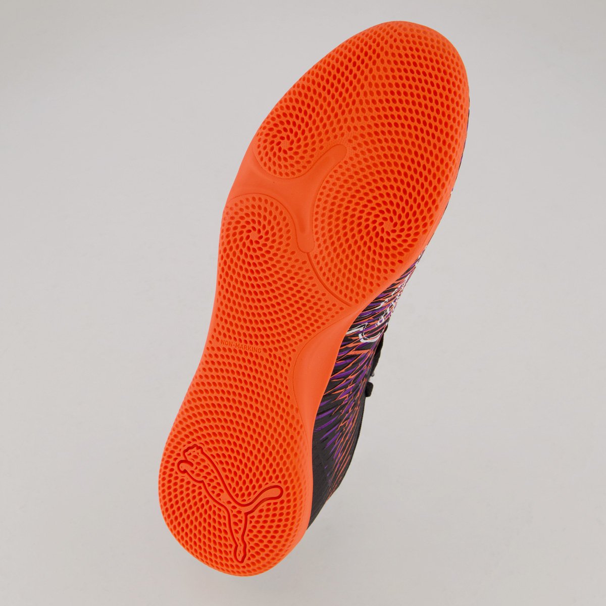 Chuteira Puma Future 8 Neymar Play IT Futsal Preta e Laranja Preto/Laranja 5