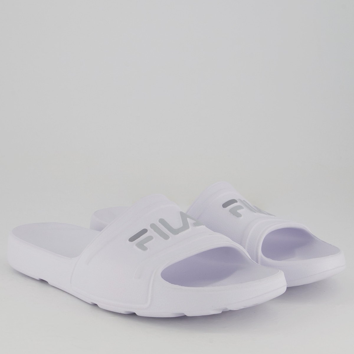 Chinelo Fila Drifter Sleek Slide Branco e Cinza Branco/Cinza 3