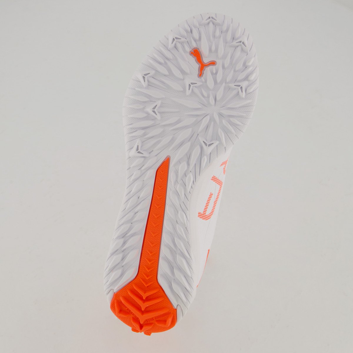 Chuteira Puma Ultra 5 Match TT + Mid Society Juvenil Branca e Vermelha Branco/Vermelho 5