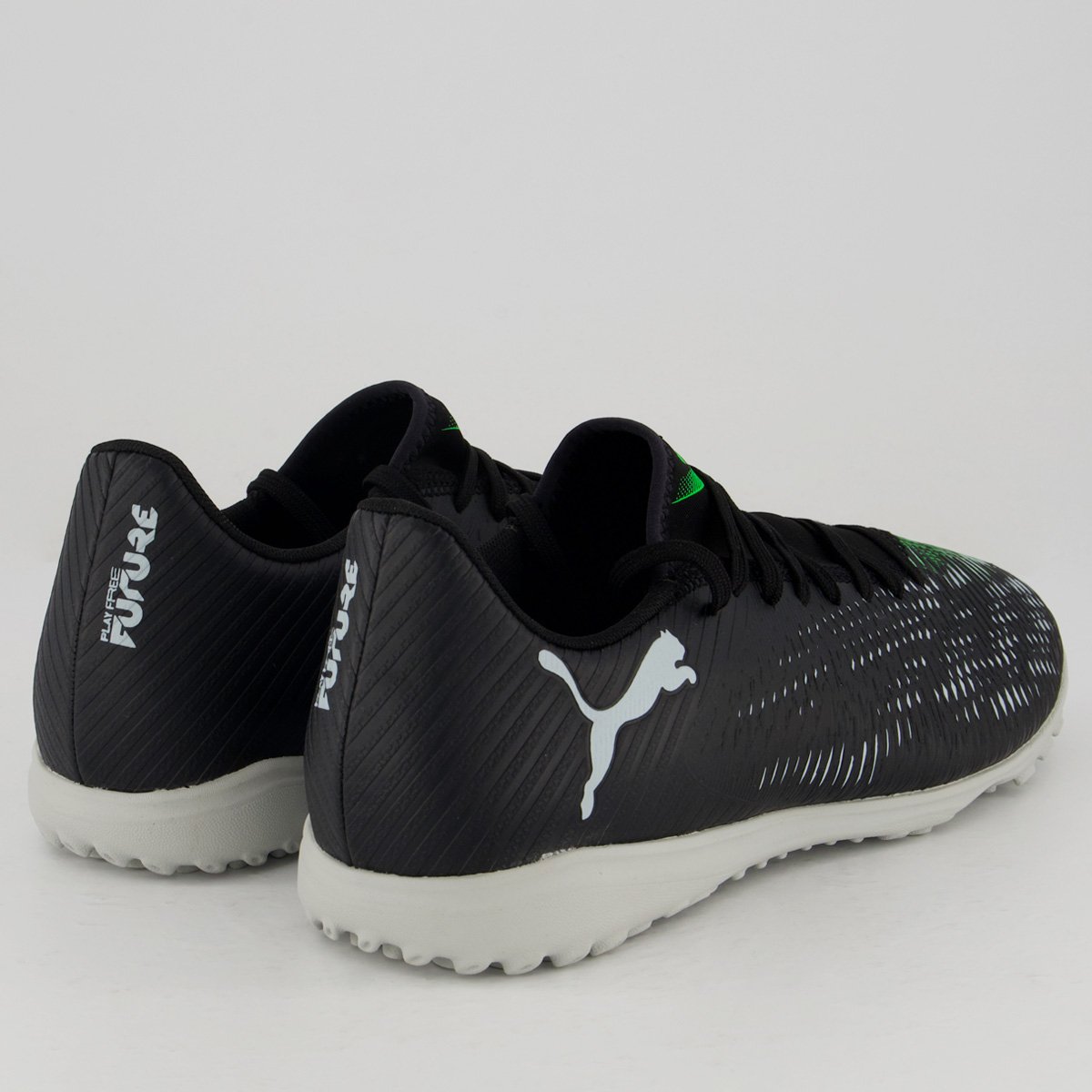 Chuteira Puma Future 8 Play TT Society Preta e Cinza Preto/Cinza 3