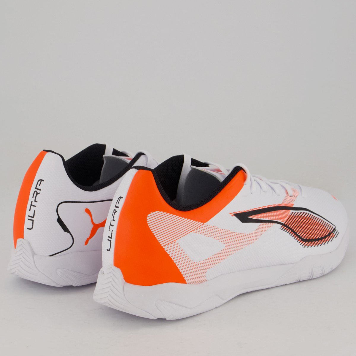 Chuteira Puma Ultra 5 Play IT Futsal Branca e Laranja Branco/Laranja 3