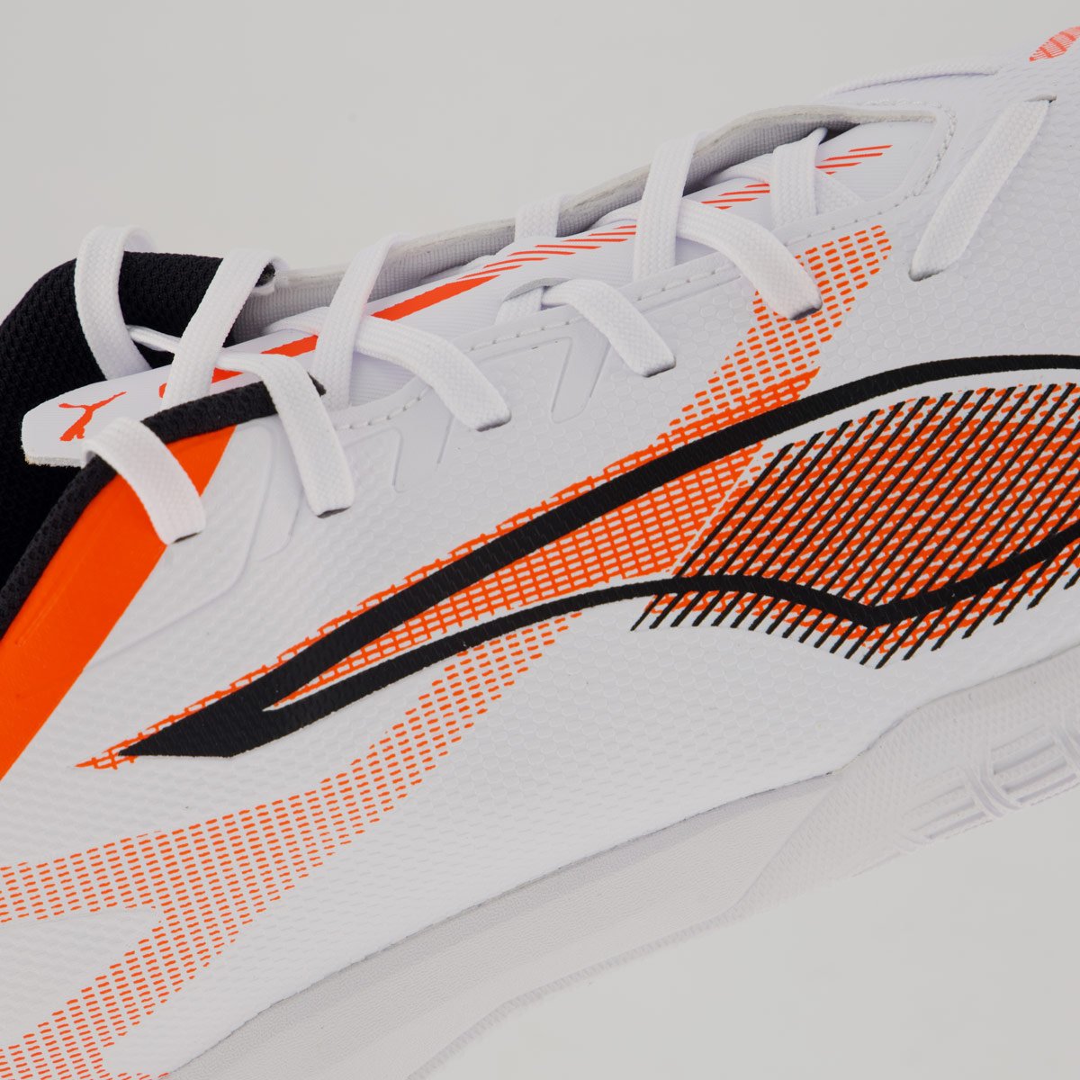 Chuteira Puma Ultra 5 Play IT Futsal Branca e Laranja Branco/Laranja 7