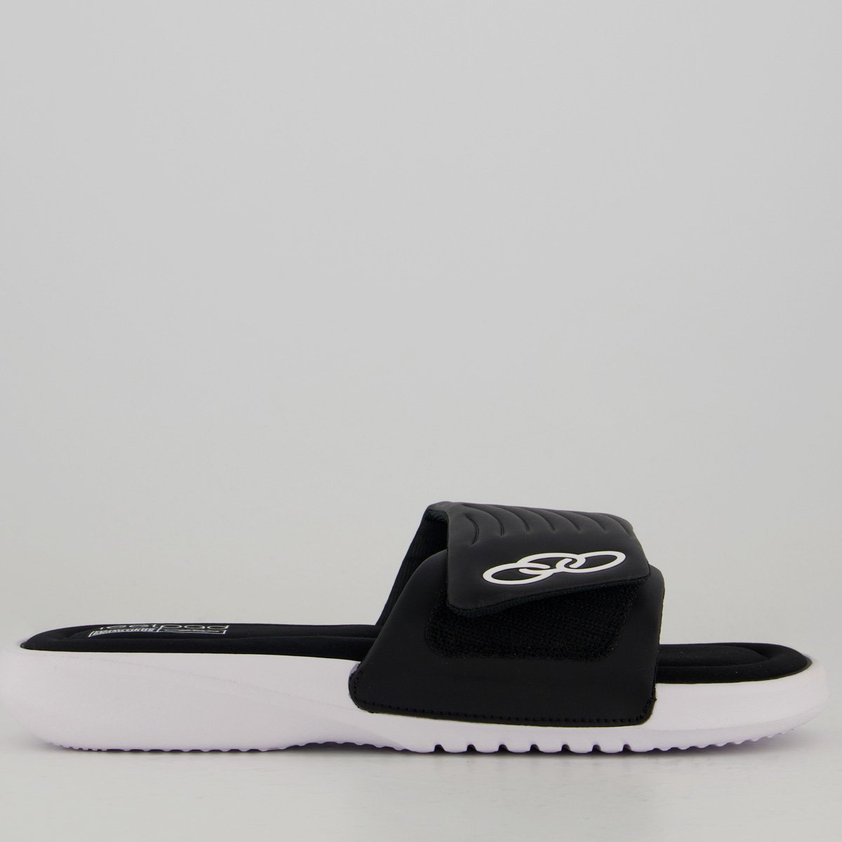 Chinelo Olympikus Melbourne 2 Preto e Branco Preto/Branco 2