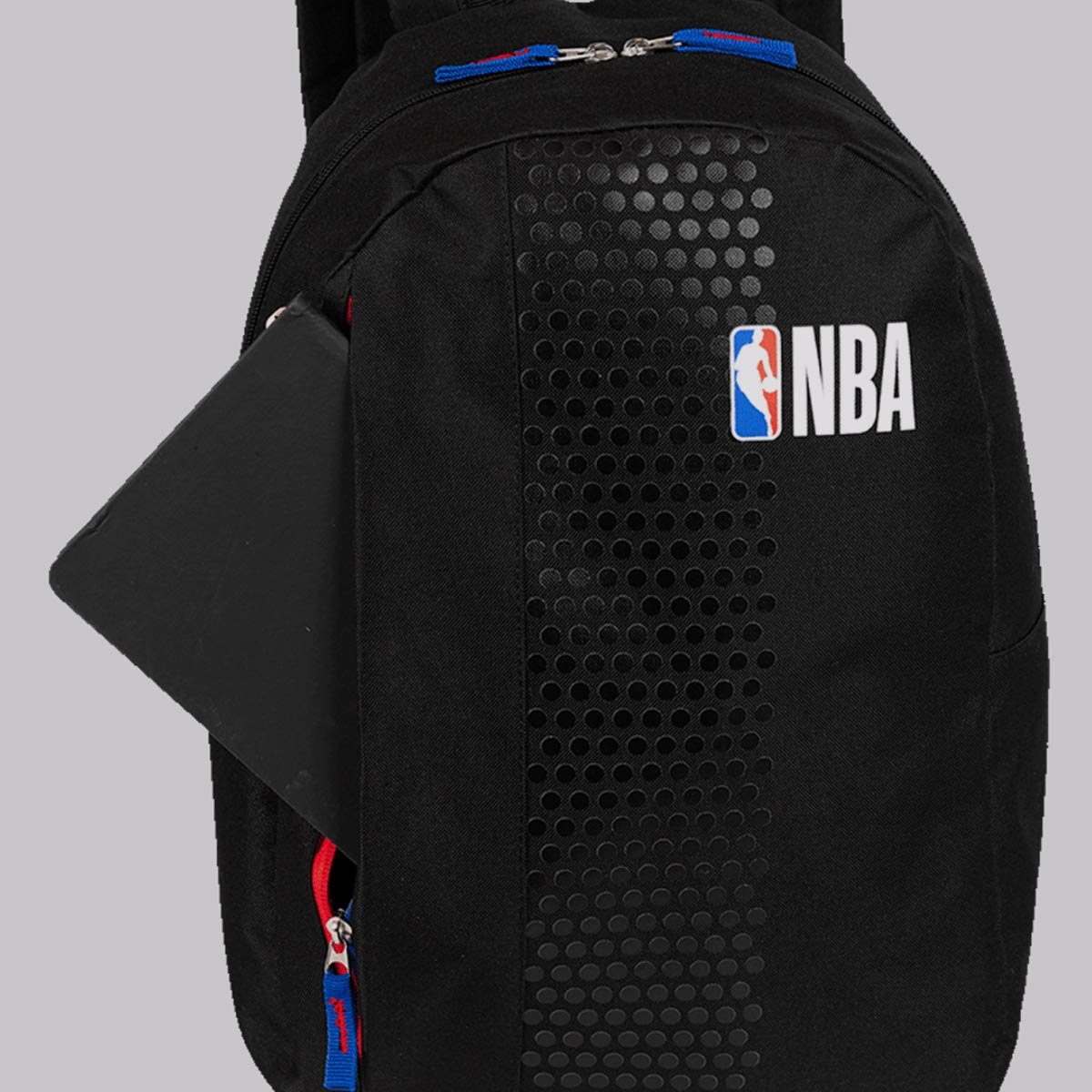 Mochila NBA Basics Preta Preto 4