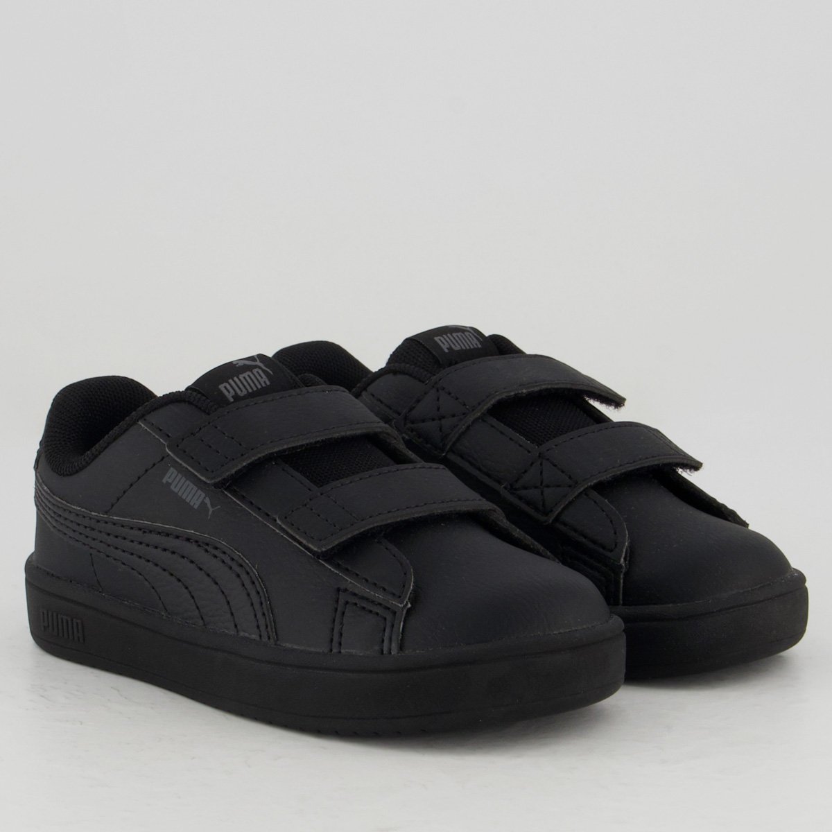 Tênis Puma Rickie Classic V Infantil Preto e Cinza Preto/Cinza 2