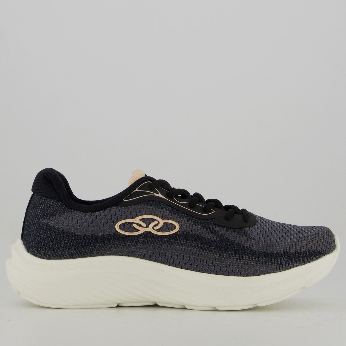 Tênis Olympikus Vertice Feminino Preto e Branco Cinza/Preto 1