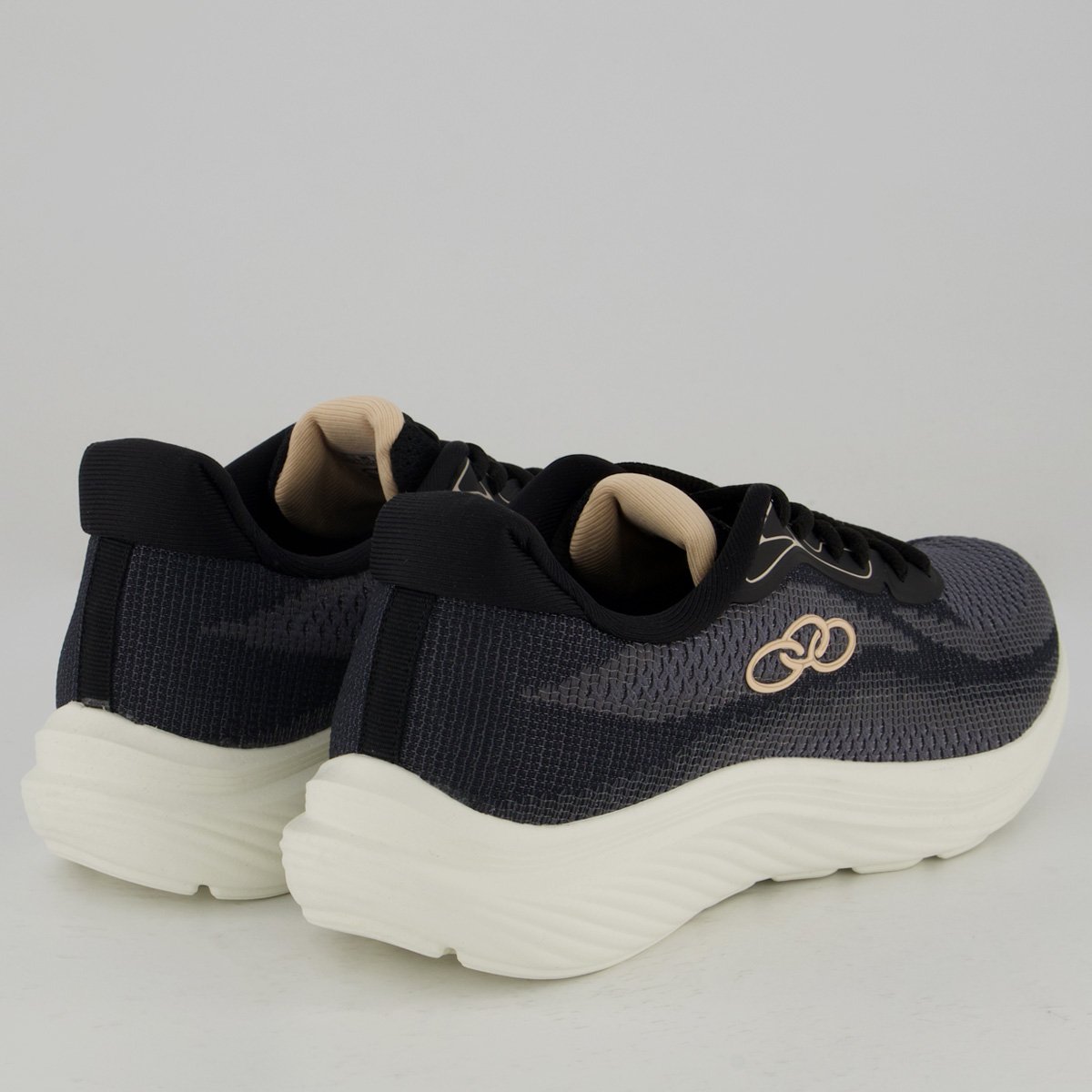 Tênis Olympikus Vertice Feminino Preto e Branco Cinza/Preto 3