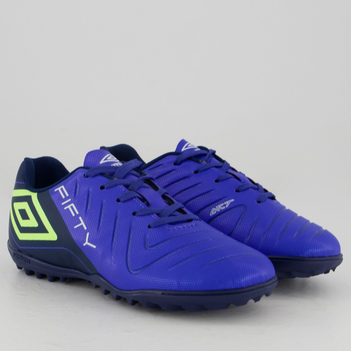 Chuteira Umbro Fifty VI Society Juvenil Azul Azul 2