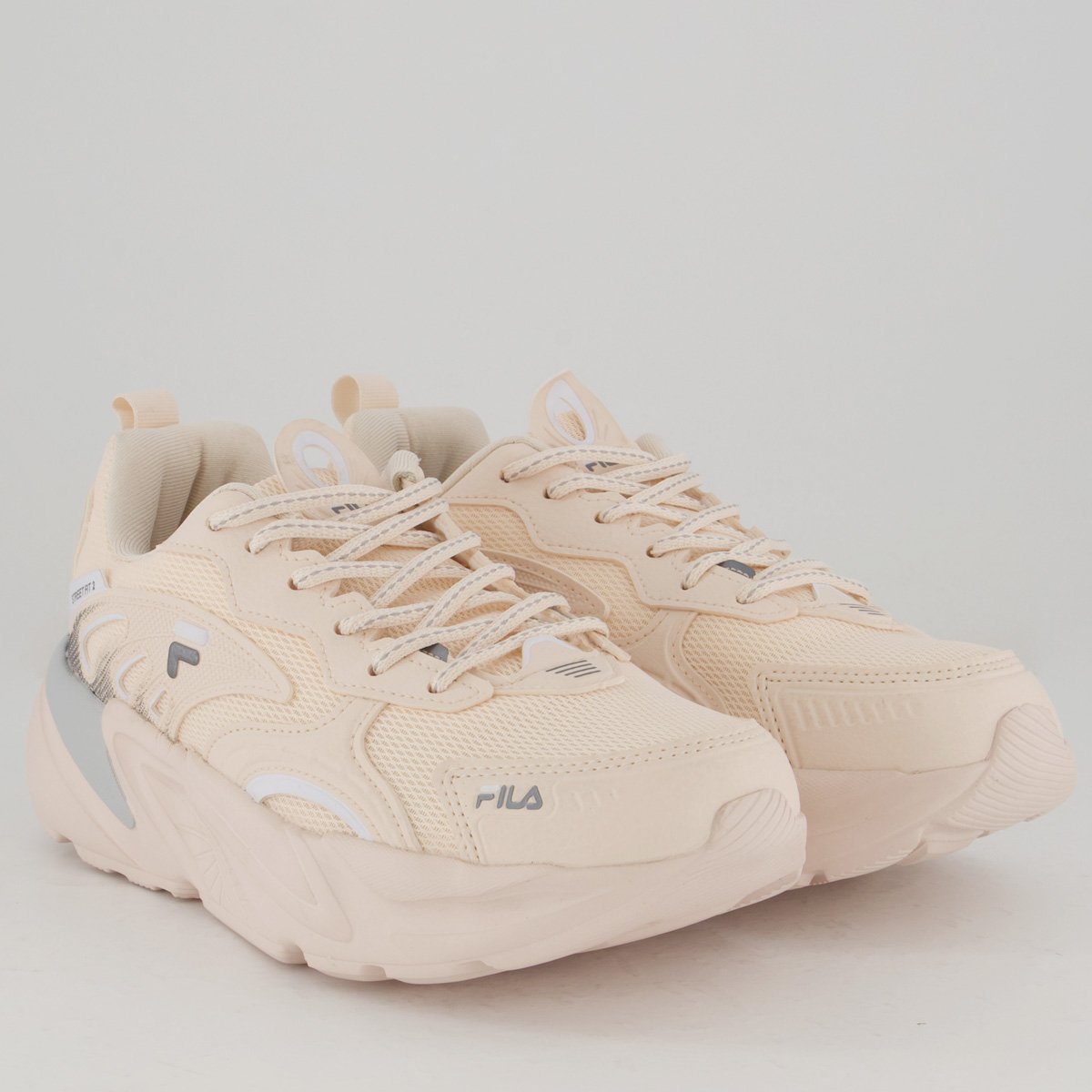 Tênis Fila Street Fit 2 Feminino Rose e Cinza Salmão 2