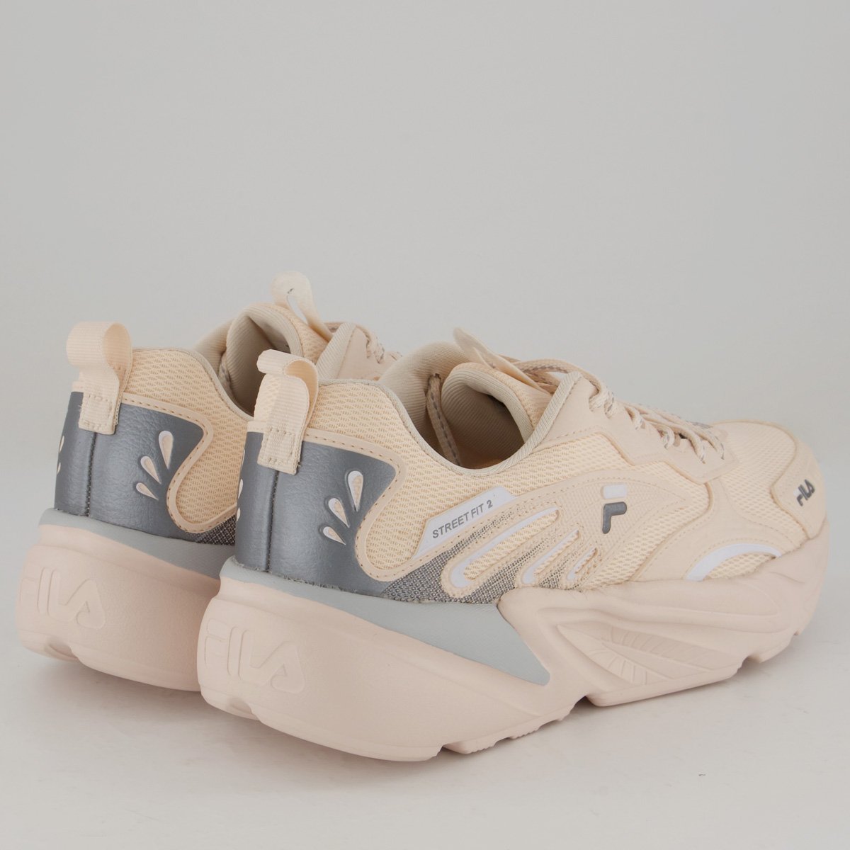 Tênis Fila Street Fit 2 Feminino Rose e Cinza Salmão 3