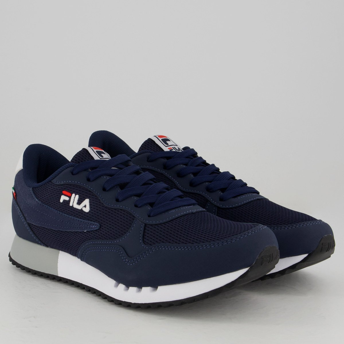 Tênis Fila Euro Jogger Sport II Marinho e Vermelho 2