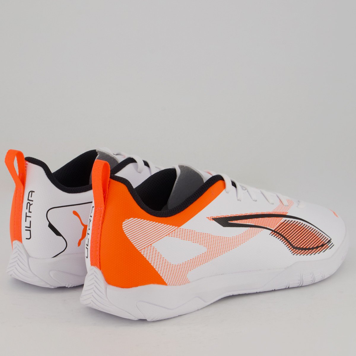Chuteira Puma Ultra 5 Play IT Futsal Juvenil Branca e Laranja Branco/Laranja 3