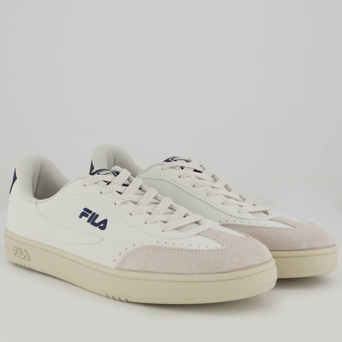 Tênis Fila Court 80 Branco e Marinho Branco/Marinho 2