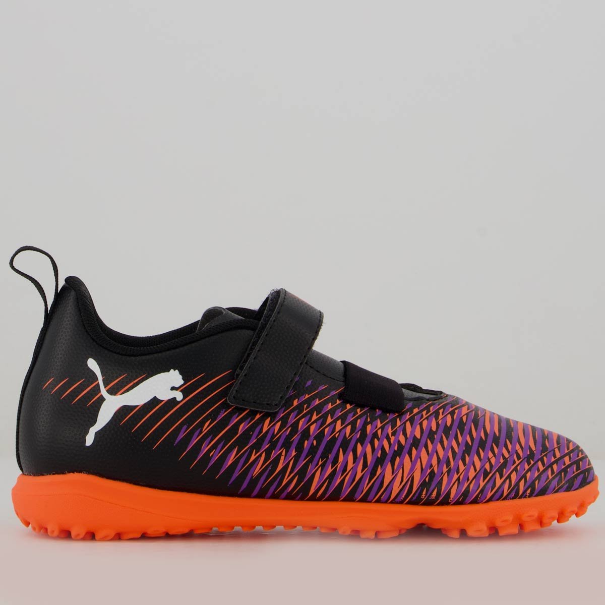 Chuteira Puma Future 8 Neymar Play TT V Society Infantil Preta e Vermelha Preto/Vermelho 1