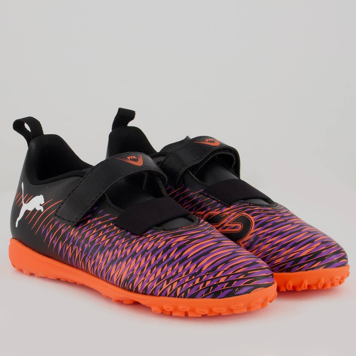 Chuteira Puma Future 8 Neymar Play TT V Society Infantil Preta e Vermelha Preto/Vermelho 2