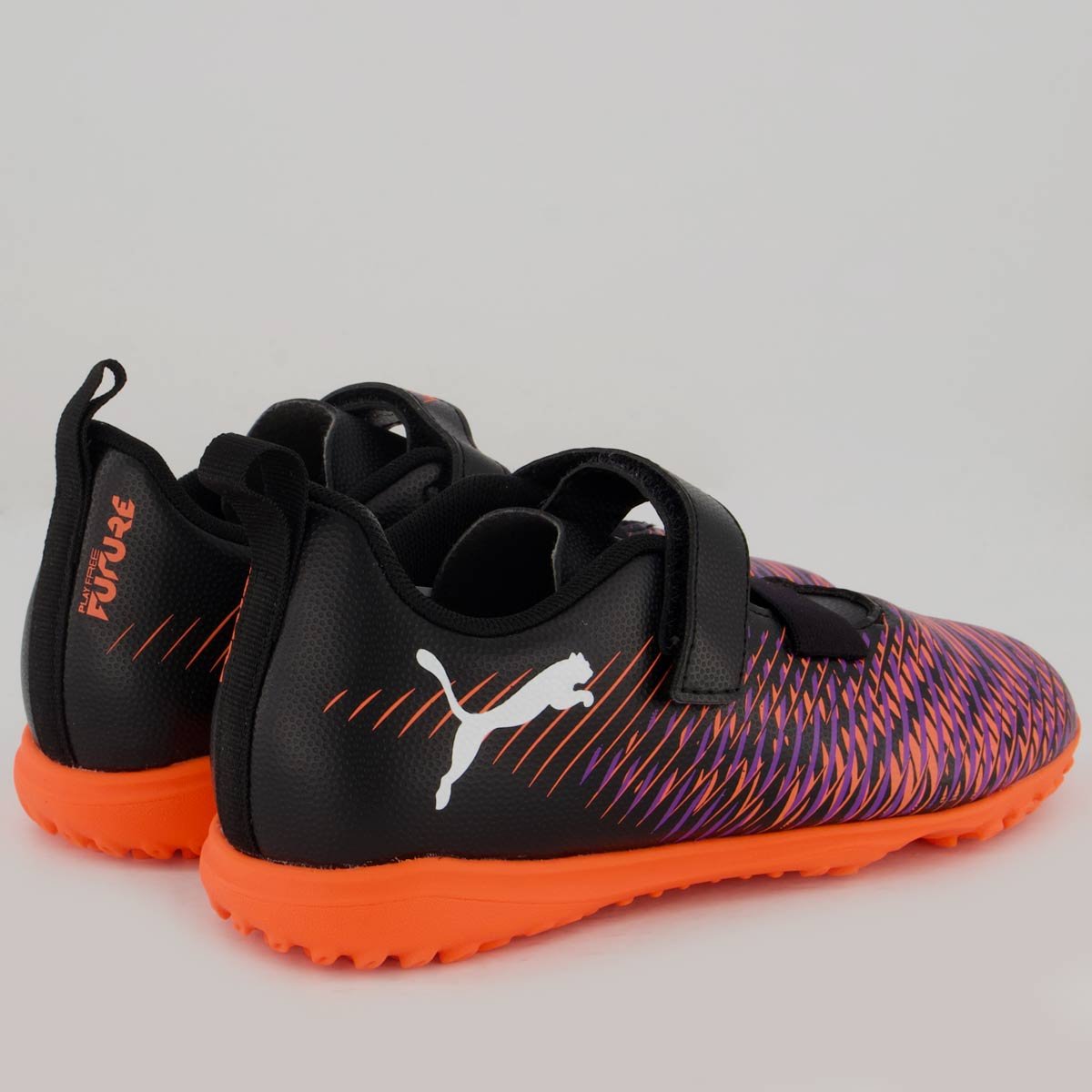Chuteira Puma Future 8 Neymar Play TT V Society Infantil Preta e Vermelha Preto/Vermelho 3