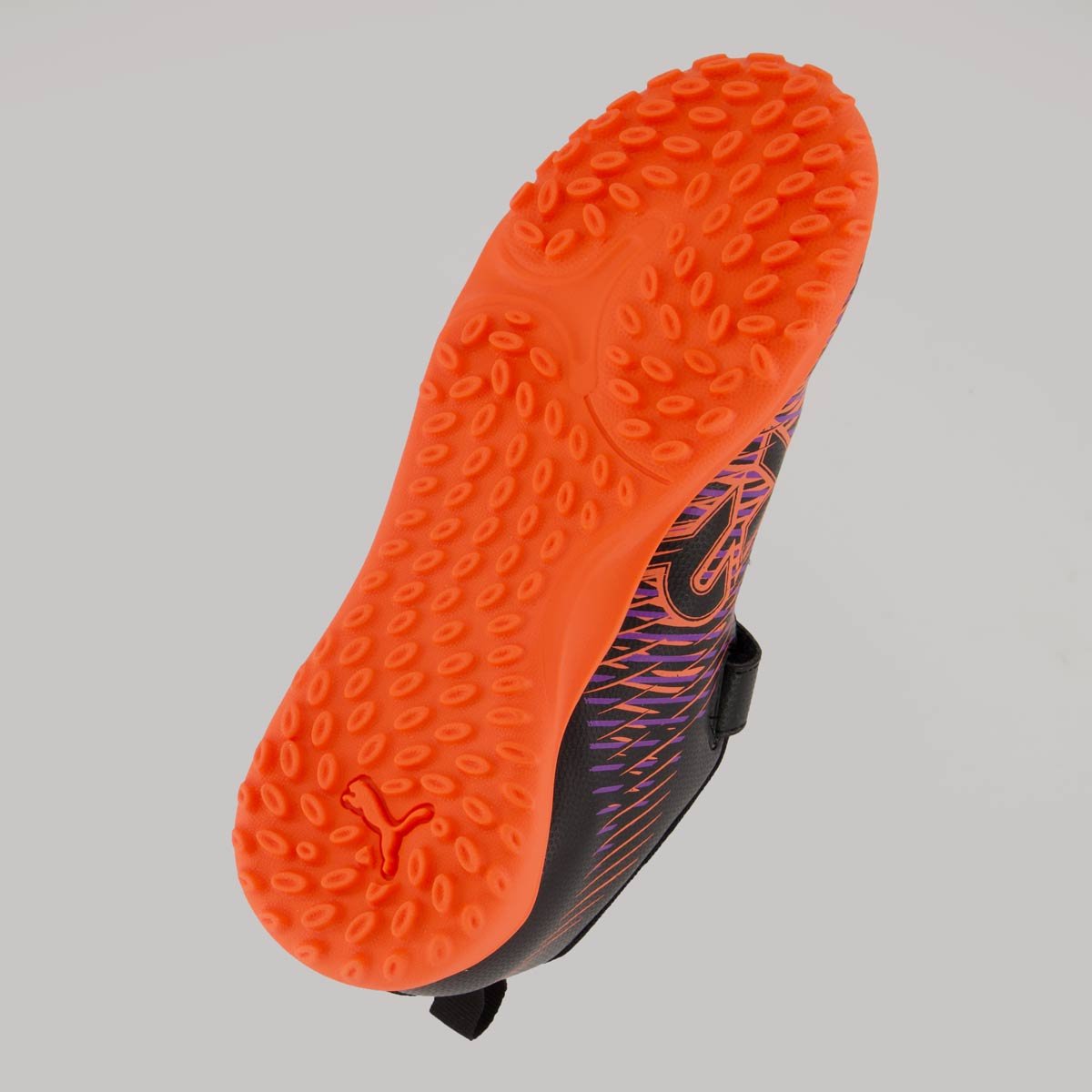 Chuteira Puma Future 8 Neymar Play TT V Society Infantil Preta e Vermelha Preto/Vermelho 5