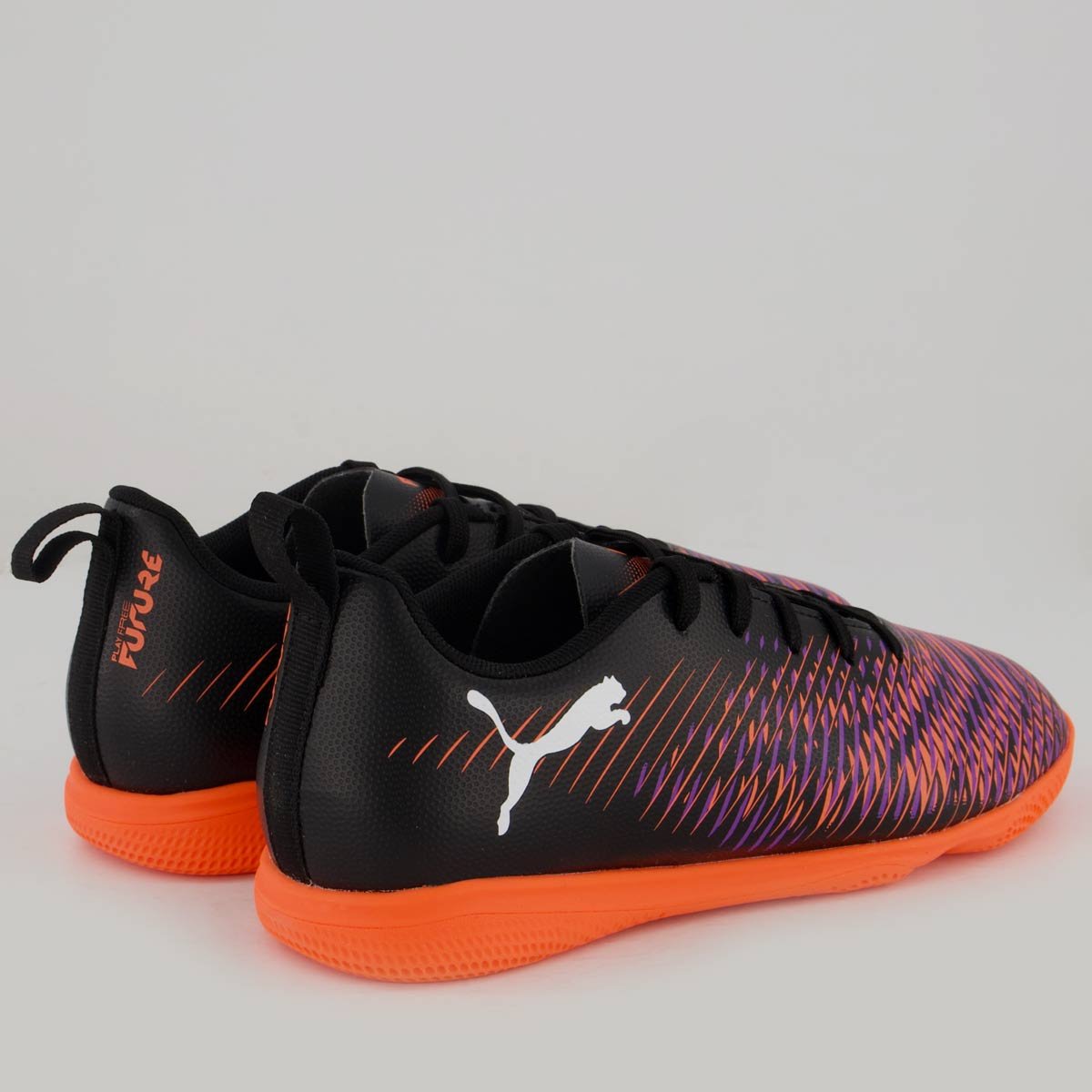 Chuteira Puma Future 8 Neymar Play IT Futsal Juvenil Preta e Vermelha Preto/Vermelho 3