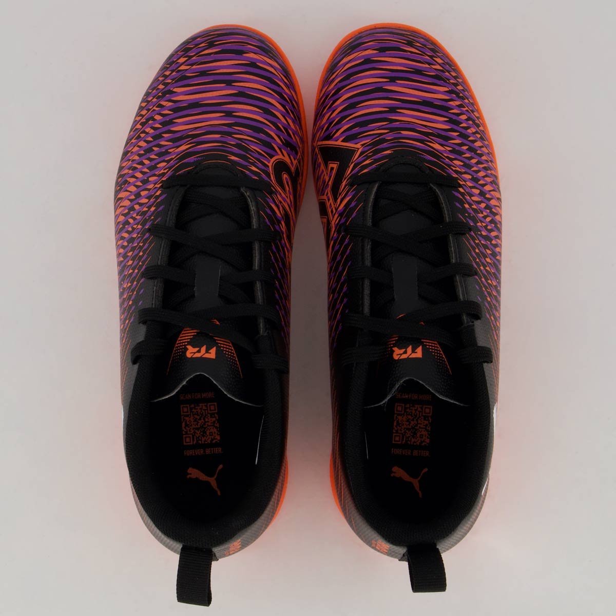 Chuteira Puma Future 8 Neymar Play IT Futsal Juvenil Preta e Vermelha Preto/Vermelho 4